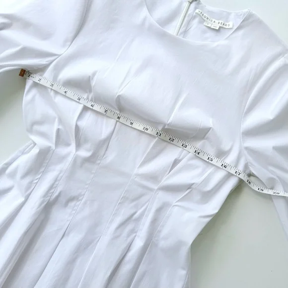 Veronica Beard Torres Corset-Waist Dress White Size 8 $498 MSRP - Picture 14 of 16